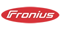 Partnerlogo Fronius für Photovoltaik-Wechselrichter, einer der führenden Hersteller mit den meisten Schnittstellen in der DACH-Region