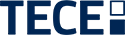 Partnerlogo TECE für Sanitär- und Entwässerungstechnik, mit Produkten wie Vorwandinstallationen, Duschrinnen, Betätigungsplatten und Rohrsystemen