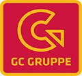 Partnerlogo GC-GRUPPE für Großhandel mit Produkten aus den Bereichen Sanitär, Heizung, Klima- und Lüftungstechnik, Installation, erneuerbare Energiesysteme sowie Tiefbau- und Industrietechnik