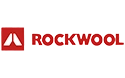 Partnerlogo ROCKWOOL für nichtbrennbare Steinwolle-Dämmstoffe, mit Produkten wie Dämmplatten, Dämmfilzen, Rohrschalen für die Haustechnik, Einblasdämmung sowie Brandschutzsystemen für Fassade, Dach, Decke und Boden