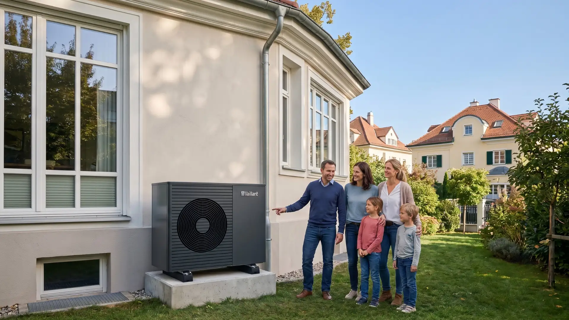Vaillant aroTHERM plus Wärmepumpe – Ein Praxisprojekt bei einer Familie in Wien-Hietzing (1130)