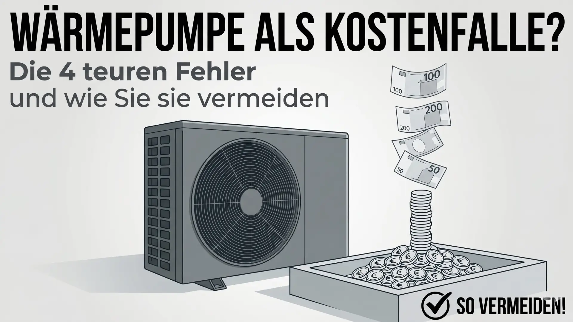 Wärmepumpe als Kostenfalle? Die 4 teuren Fehler und wie Sie sie vermeiden